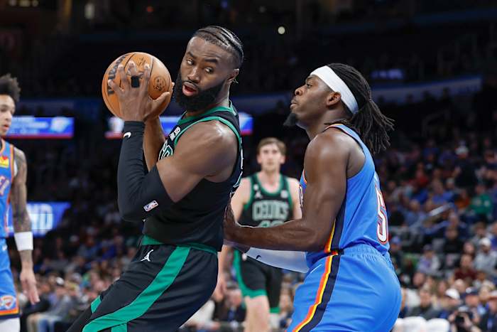 Boston Celtics guard Jaylen Brown